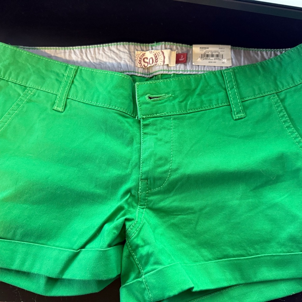 SO Women's Green Shorts